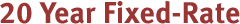 20 Year Fixed-rate Mortgage
