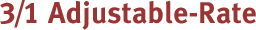 3/1 Adjustable-rate Mortgage